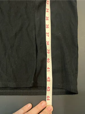 Reformation Black Ribbed Cassi Knit Dress size Large thumbnail 11