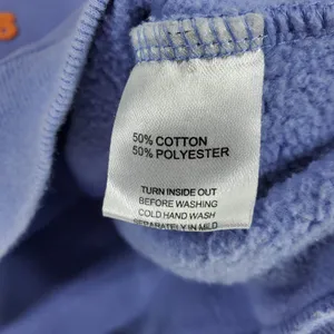 White Fox Sweatshirt Women S/M‎ Blue Purple Project 5 Puff Print Crewneck thumbnail 3