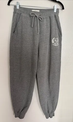 Abercrombie & Fitch Gray pull on Drawstring Jogger Sweatpants with pockets thumbnail 1