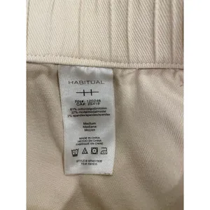 Habitual Women's Cargo Pants M Drawstring Waist Beige Normcore Minimalist thumbnail 6