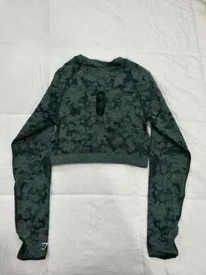 Gymshark Adapt Camo Seamless Long Sleeve Crop Top thumbnail 5