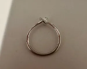 Kendra Scott Presleigh Silver Love Knot Ring Size 7.5 thumbnail 5
