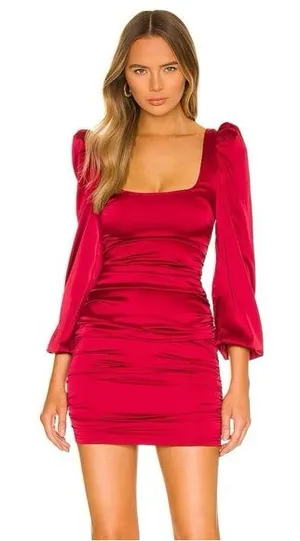 REVOLVE | MORE TO COME‎ Blair Ruched Mini Dress thumbnail 1