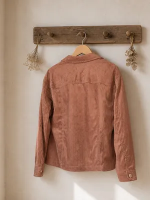 Democracy Dusty Rose Corduroy Shacket Jacket thumbnail 4
