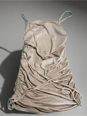 Tan mini dress thumbnail 2