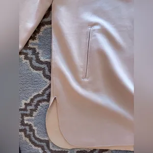 Carolina Belle Soft Cream /Tan Trench Coat LG thumbnail 3