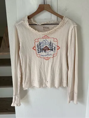 Free People We The Free Through The Woods Long Sleeve Tee thumbnail 3