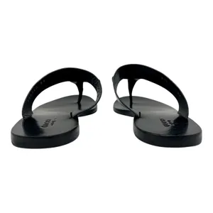 Gucci Horsebit Black Leather Thong Flat Sandals EU 36 Made in Italy thumbnail 5