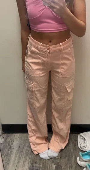 American Eagle Pink Pants Cargo thumbnail 1