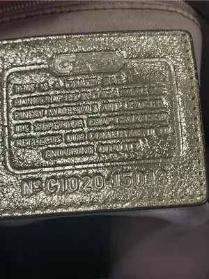 Coach JulieOp Art Tan Signature Tote/ Silver Metallic Trim❤️‍🔥needs lil clean thumbnail 12