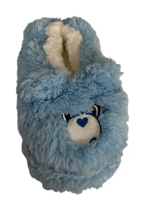 Care Bears Women's Grumpy Bear 3D Plush Head Slippers NWT Blue Size 8 thumbnail 1