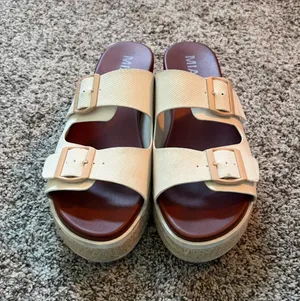 Platform Sandals Tan Size 8.5 thumbnail 1