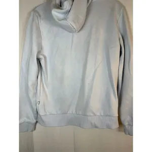 PUMA Essentials Logo Pullover Hoodie Women’s M Light Blue Fleece Lined thumbnail 9