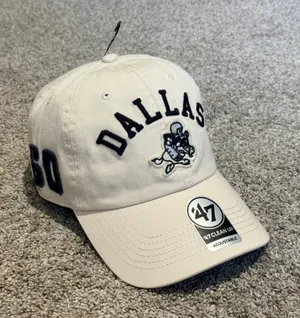 ’47 Brand Dallas Cowboys Retro Ivory Clean Up adjustable hat thumbnail 1