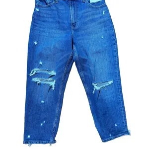 NEW Abercrombie & Fitch The Mom High Rise Distressed‎ Ankle Jeans Sz 28 thumbnail 13