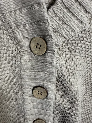 Free People FP Beach Chunky Boxy Cardigan in oatmeal W2356 Sz S thumbnail 5