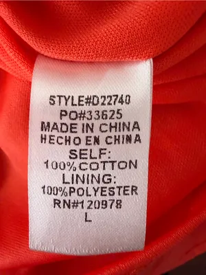 Entro Tiered Midi Dress Large Red Orange Ruffle Sleeve Back Cutout NWOT(A906) thumbnail 14