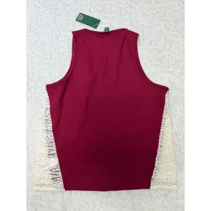 Wild Fable Burgundy Swan Graphic Tank Top Lace Side Panels‎ Womens Size M New thumbnail 4
