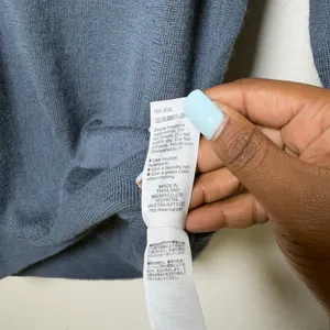 Muji Women 100% Merino Wool Sweater Medium‎ Minimalist Luxury Preppy Heritage thumbnail 5