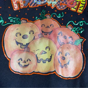 Hanes Hand Painted Halloween Crewneck Sweatshirt thumbnail 4