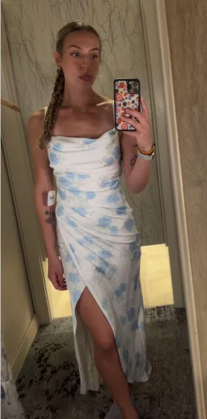 Altar'd State Maxi Floral Dress XS thumbnail 1