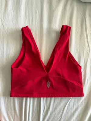 Free People Movement Never Better Sports Bra Red thumbnail 2