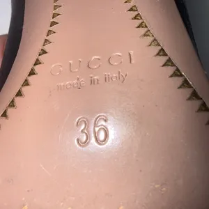 Gucci Amputee Right Only Old Money Classy Pump Leather Black Shoe Store Prop 36 thumbnail 7