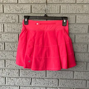 Lululemon Pace Rival Mid-Rise Skirt *Long Lip Gloss Pink Size 0 Tennis Golf thumbnail 5