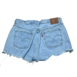 Levi's 501 Women's Cutoff Denim Shorts Blue Size 32 Casual Summer thumbnail 8