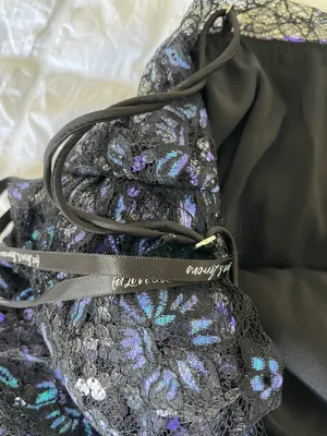 For Love & Lemons Rodin Sequin Mesh Ruched Mini Dress thumbnail 6