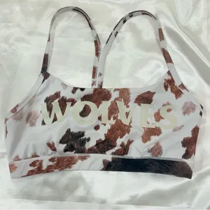 Darc Sport She Solid Hardcore Everyday Sports Bra Carbon Cow Print Medium Wolves thumbnail 7