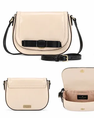 Kate Spade Chelsea Park Jade Crossbody Patent Leather Bow Preppy Mod Coquette thumbnail 1