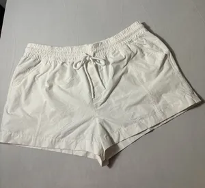 Calia White Pull On Active Drawstring Pocket Shorts Size Large Athleisure Gym thumbnail 1