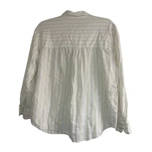 ✨Madewell Linen-Blend Painter Sz Medium Shirt in Eades Stripe✨ thumbnail 9