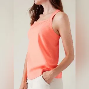 New Athleta Arrival Tank Sunset Glow Size Small Camisole Arrival Coral‎ Orange thumbnail 2