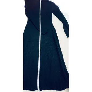 Gap Black Textured Long Sleeve Midi Sweater Dress XS‎ Petite S/792737-00 NEW thumbnail 5