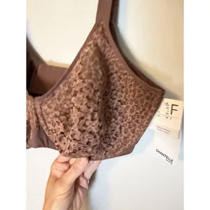 Chantelle NORAH 38DDD SEAMLESS COMFORT Super Soft BRA Brown Underwire 13F1 $88 thumbnail 5