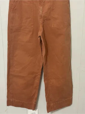 Abercrombie & Fitch Utility Overalls Brown Wide Leg Size S thumbnail 4