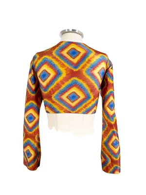 Farm Rio Cut out Flare Sleeve Crop Top Size P US XS thumbnail 4