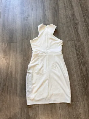 NWOT Lulus Headed to Cocktail Hour White Halter Tulip Mini Dress Size Small thumbnail 9