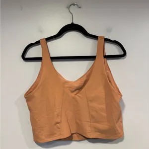 Pink ribbed old navy vneck longline tank‎ thumbnail 4