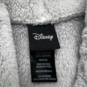 Disney Mickey Mouse Fleece Hoodie Dress Lounge Cozy Blanket Grey Woman's Size M thumbnail 8