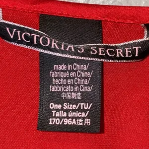 Victoria's Secret Satin Kimono Robe Cover Up‎ LOVE Heart Back One Size thumbnail 3