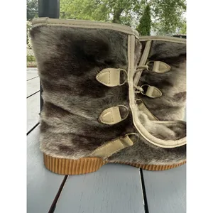 Vintage Foremost Professional Faux Fur Snow Boots Womens Size 7 Apres Ski Fluffy thumbnail 10
