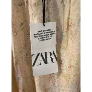 Zara NWT crochet combo maxi halter dress size small thumbnail 5