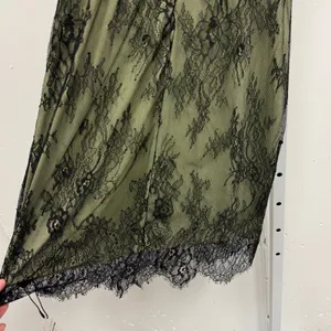 NWT Cider Women's‎ Lace Cami Midi Dress Green Black S Vintage Inspired thumbnail 7