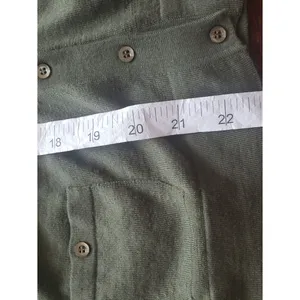 Christian Dior Olive Green Knit Cardigan Sweater Size 6 Vintage Designer Preppy thumbnail 5