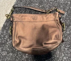 Coach Metallic Brown Shoulder Bag thumbnail 1