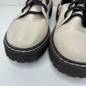 Sincerely Jules Harley Cream Black Combat Boots Womens 7.5 thumbnail 5