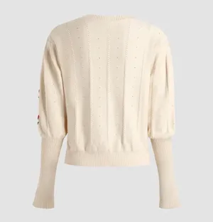 Floral Knit Sweater Multi Size M thumbnail 3